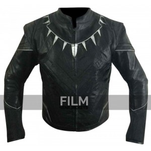 Black Panther Captain America Civil War Leather Jacket